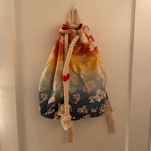 DISNEY BEACH DRAWSTRING BACKPACK RAINBOW PRIDE